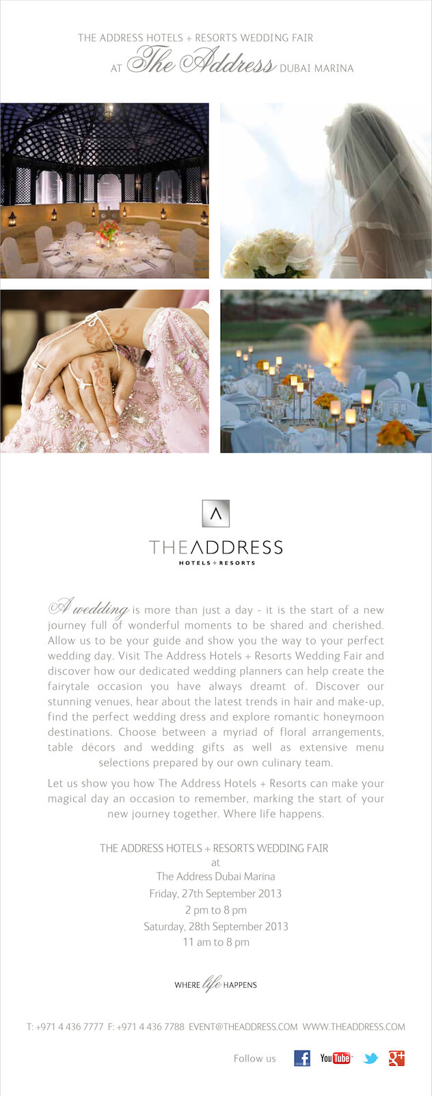 The Wedding Fair - The Address Hotels