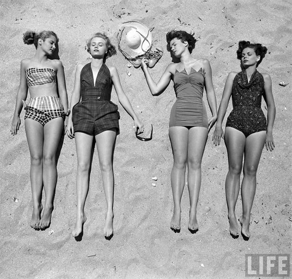 Beach - Vintage Photo 