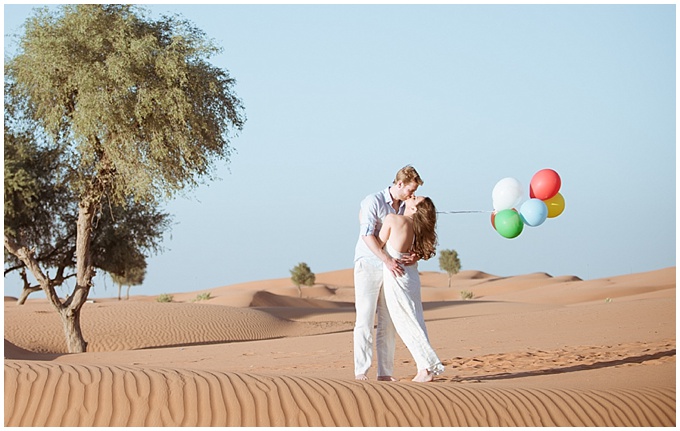 Photography by Bernard Richardson - Dubai engagement shoot in the desert