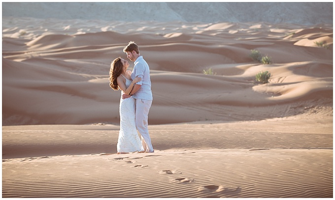 Photography by Bernard Richardson - Dubai engagement shoot in the desert