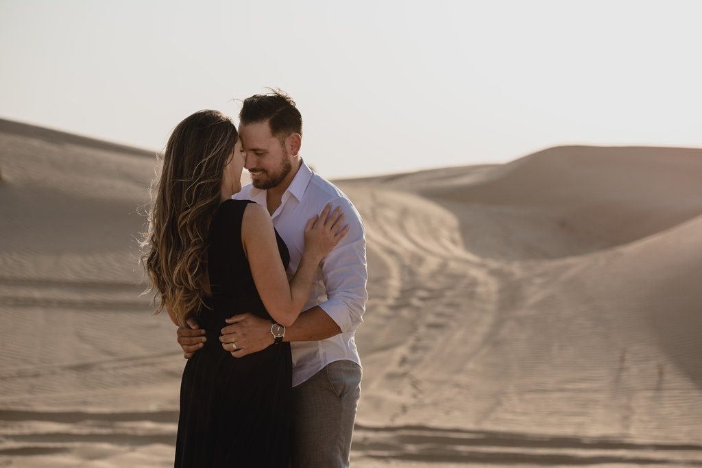 Desert Engagement Shoot by Bernie + Bindi - Dubai wedding photographers 